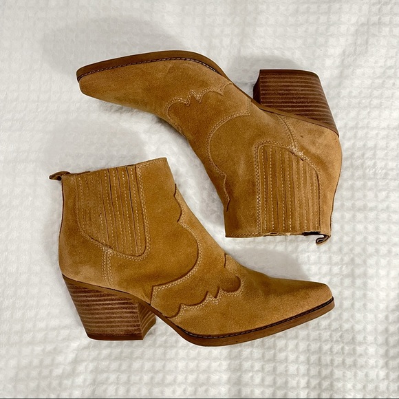 Sam Edelman Genuine Suede Western Ankle 